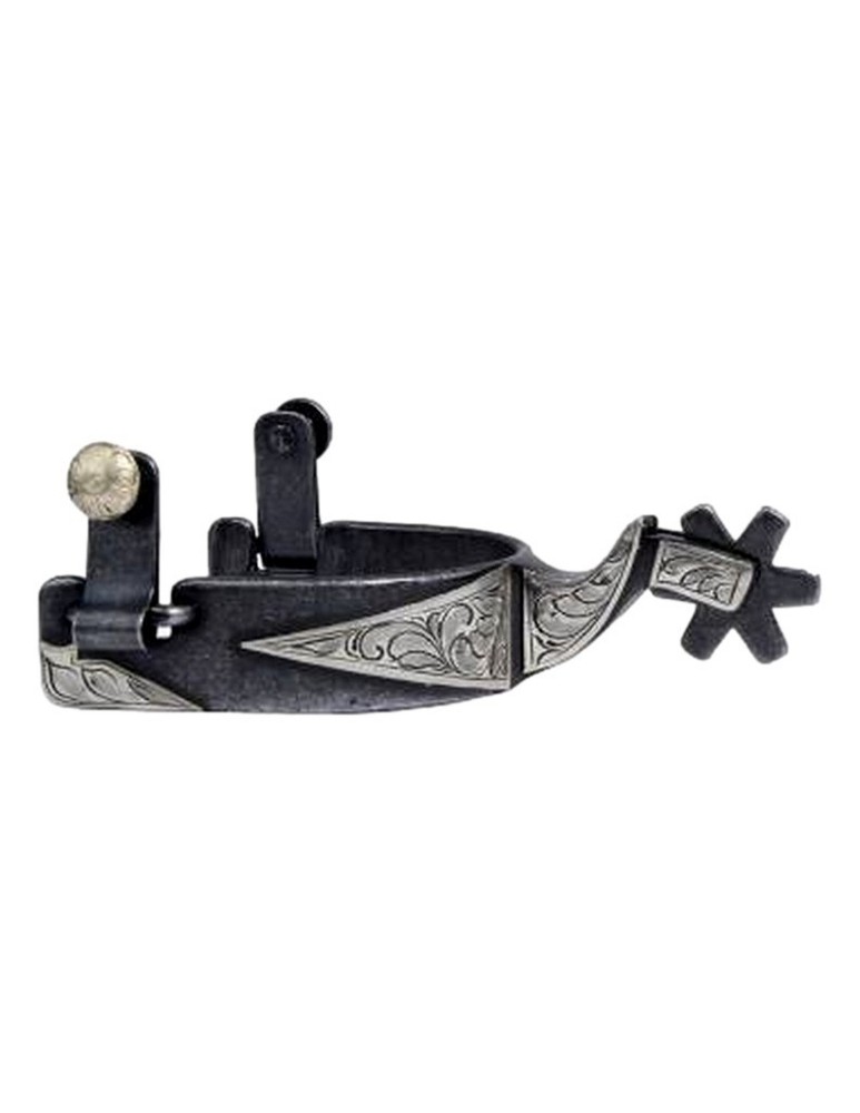 Professionals Choice Spurs 1" Band 6 Point Rowel Silver PCSP-607