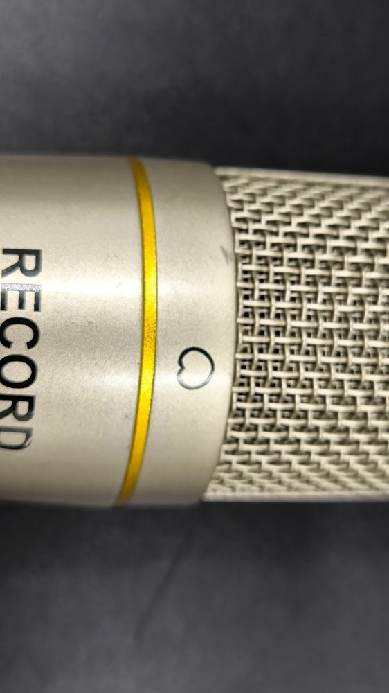 Record MU-78 Microphone Used Working Gold