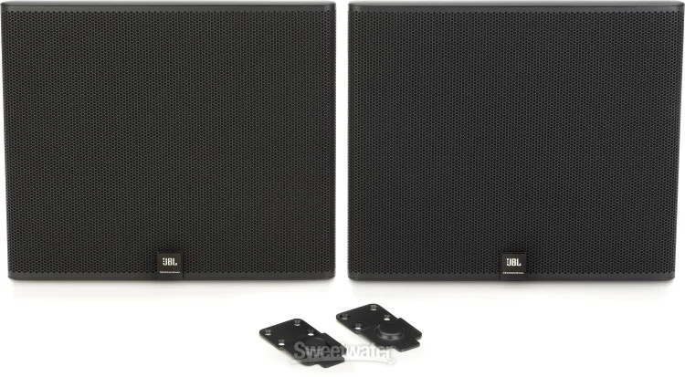 JBL SLP14/T Low-profile On-wall Speaker - Black (Pair)