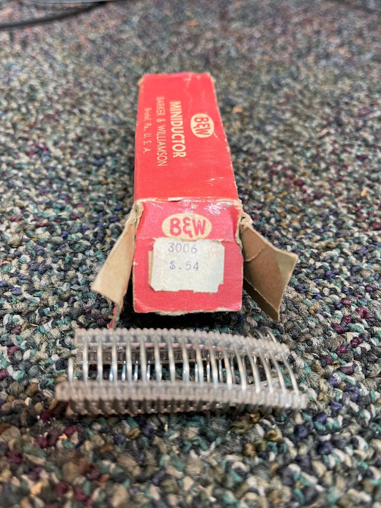 Barker and Williamson Miniconductor Coil NOS