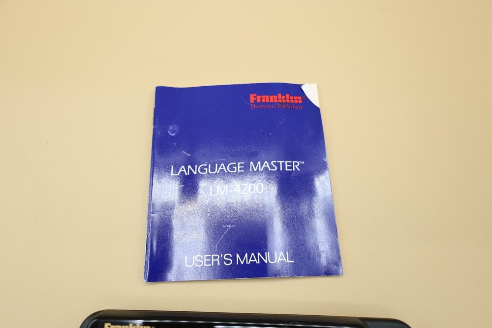 Franklin Language Master LM-4200 Dictionary Thesaurus- Not working