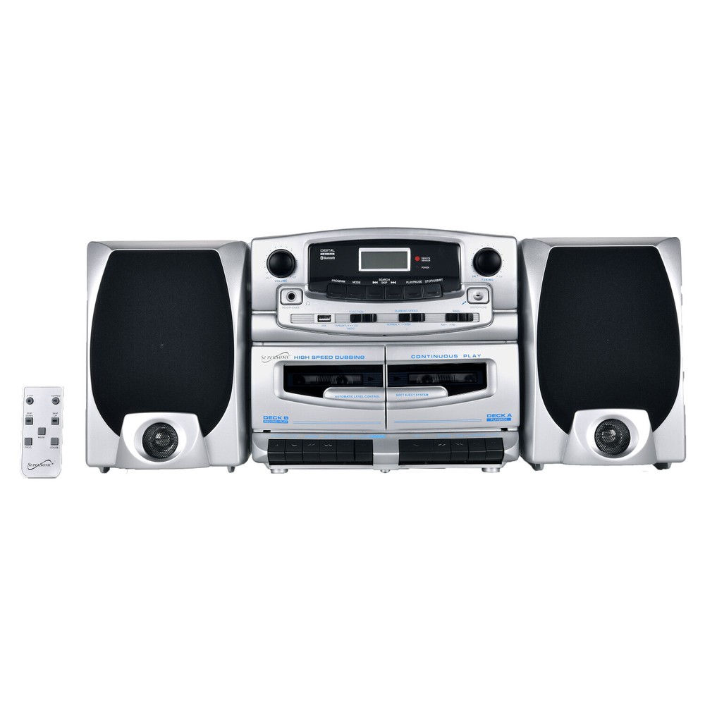 Supersonic Bluetooth Audio System SC-2121BT Bluetooth  MP3/CD Player AM/FM AC/DC