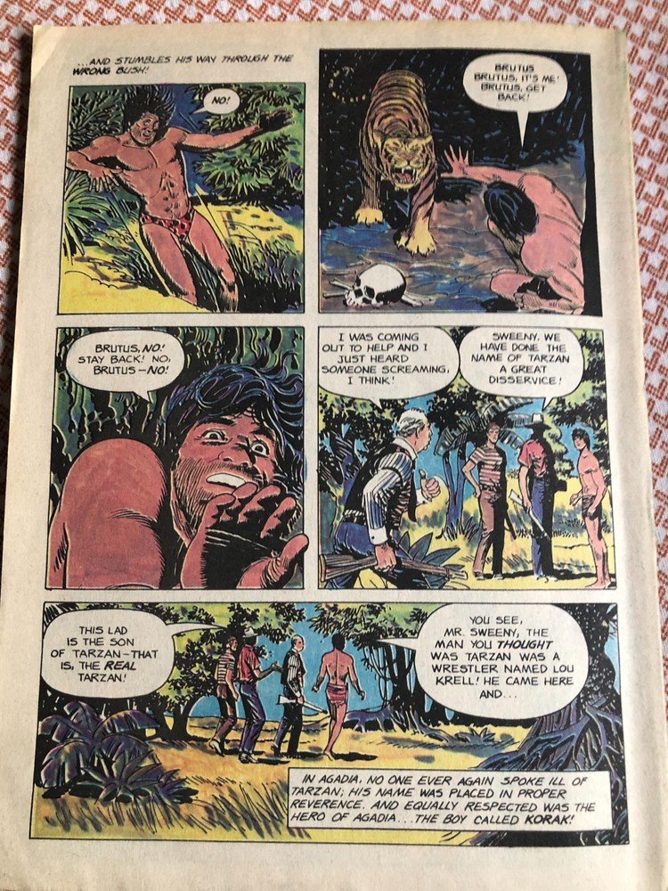 British TARZAN WEEKLY September 17, 1977 - Manning Studios Spiegle
