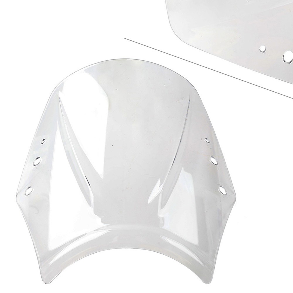 White Universal Motorcycle Windscreen Windscreen Deflector Wind Shield