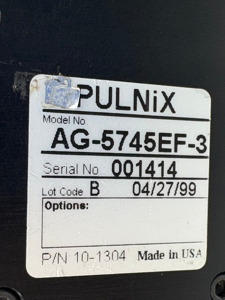 USED | Pulnix AG-5745EF-3 Precision Industrial Imaging Sensor for Machine-Vision