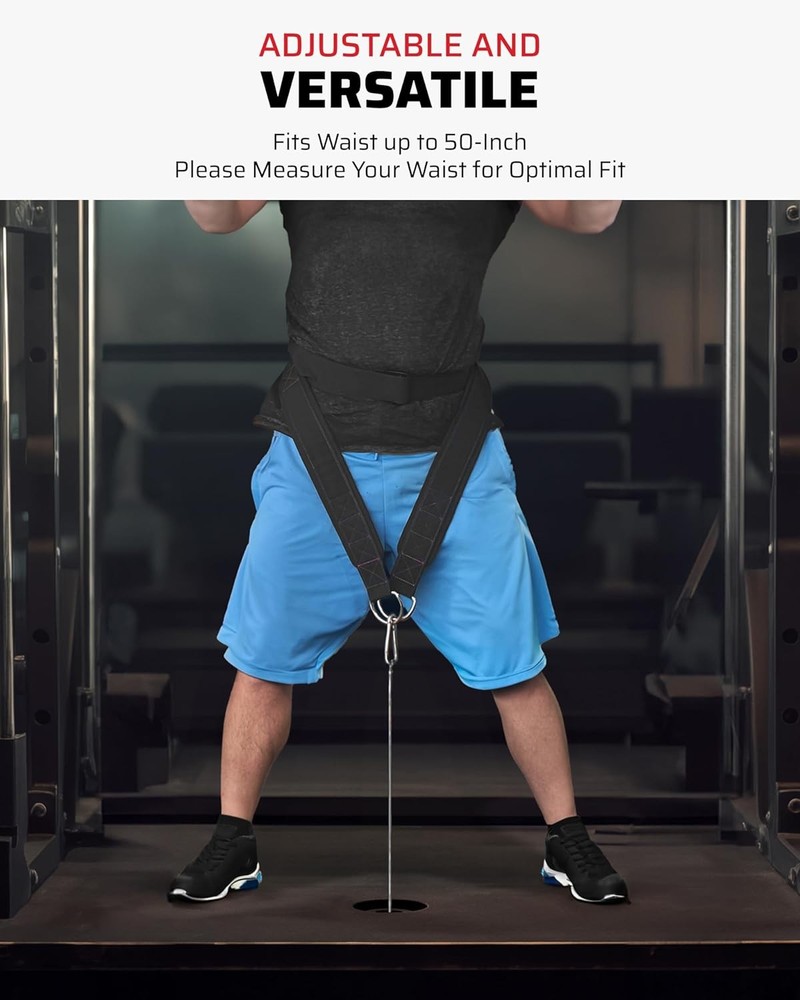 Belt Squat and Extension Strap Full Body Workout Bundle