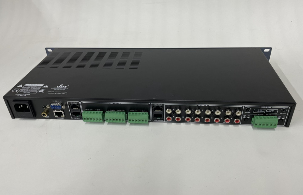 dbx ZonePRO 1261 Digital 12-Channel 6-Output Pro Audio Zone Processor DBX1261V