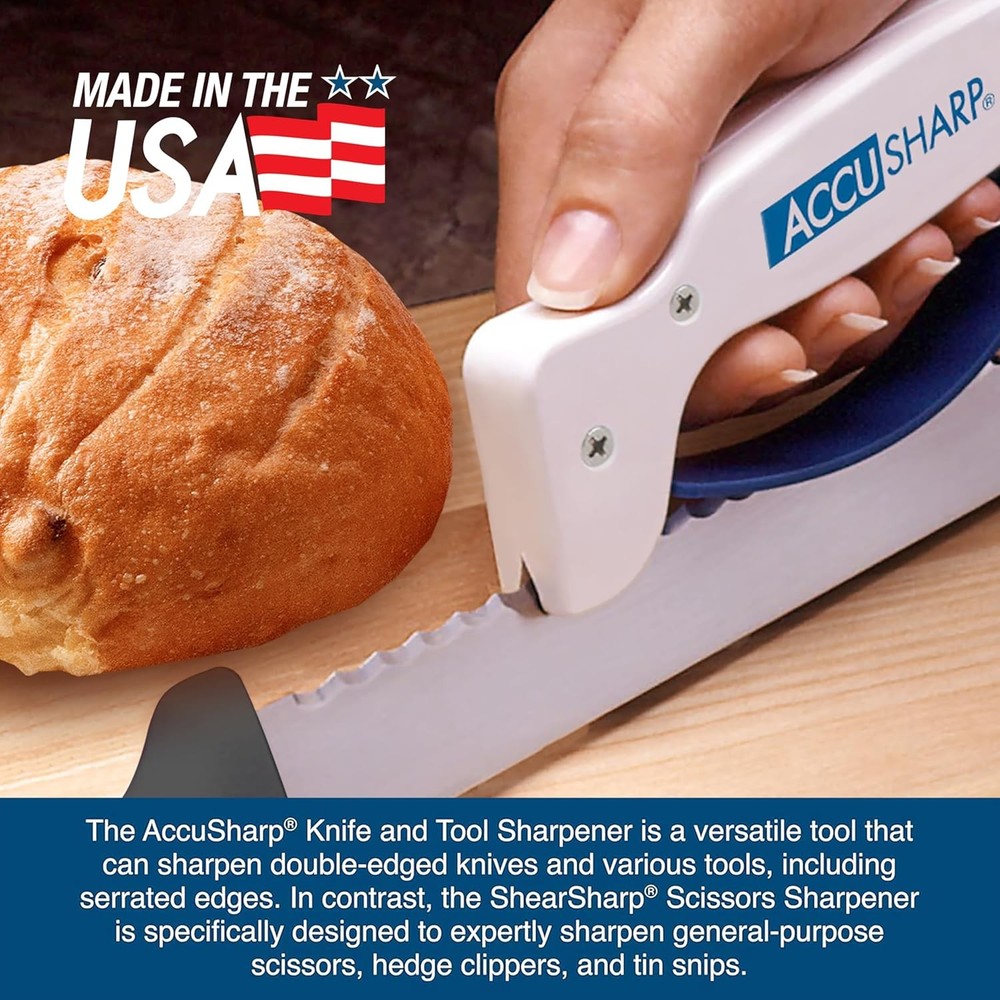 AccuSharp Hand-Held Carbide Blade Sharpener & ShearSharp Scissor Sharpener,