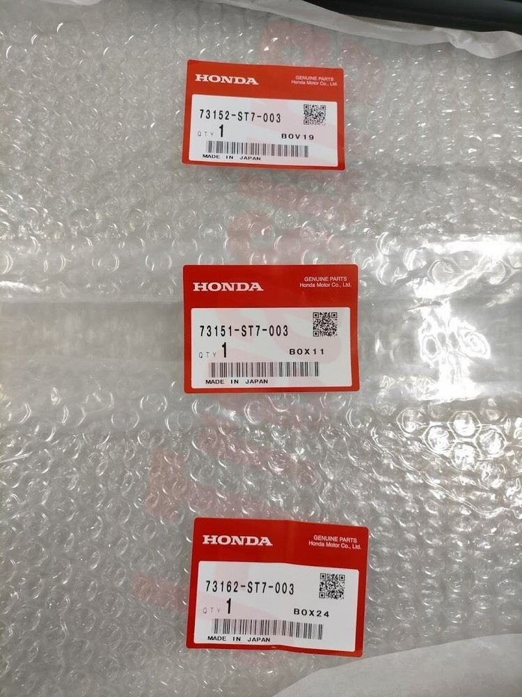 HONDA INTEGRA DC# 94-01 Genuine Front Windshield Molding Upper & RH & LH & Clip