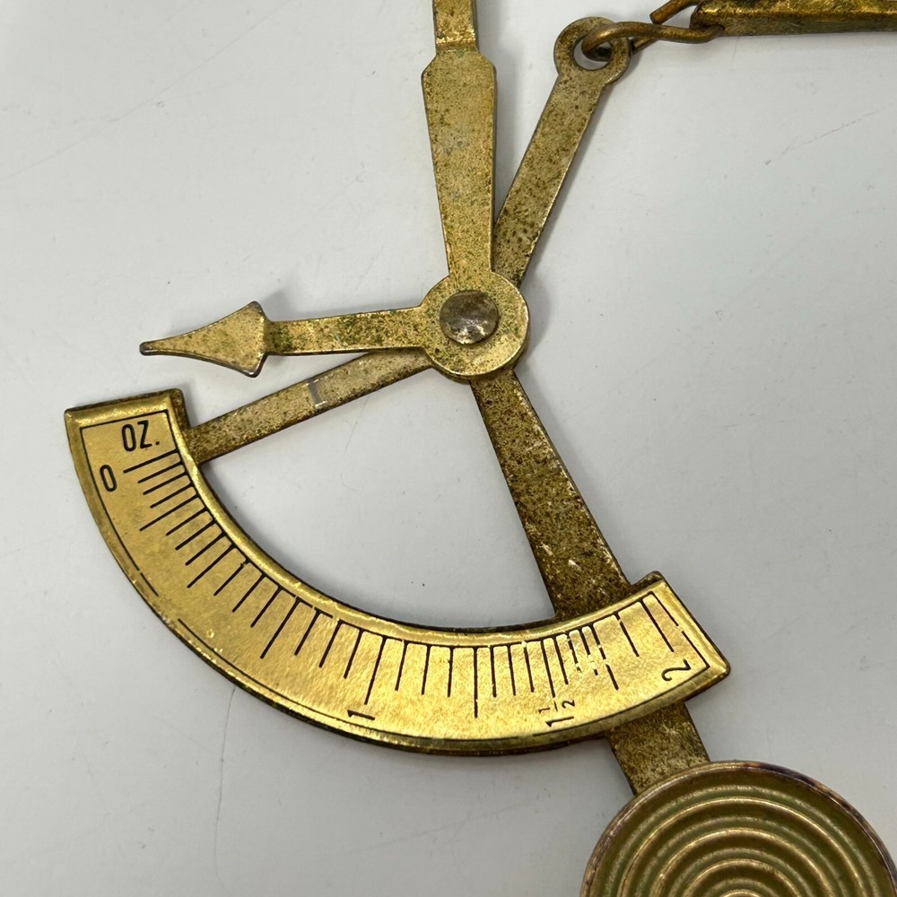 Pendulum Pocket Letter Scale Postal Scale Post Office Collectible Eagle