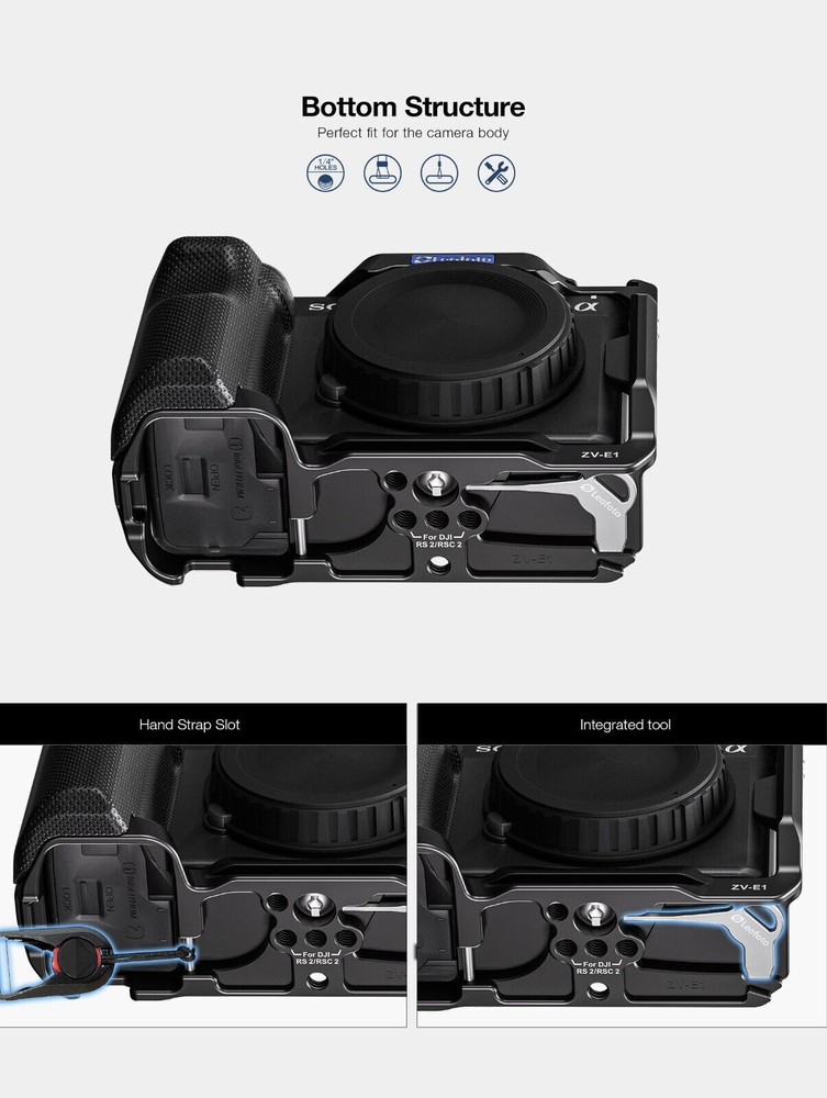 Leofoto ZV-E1 Custom Cage for Sony ZV-E1 Camera