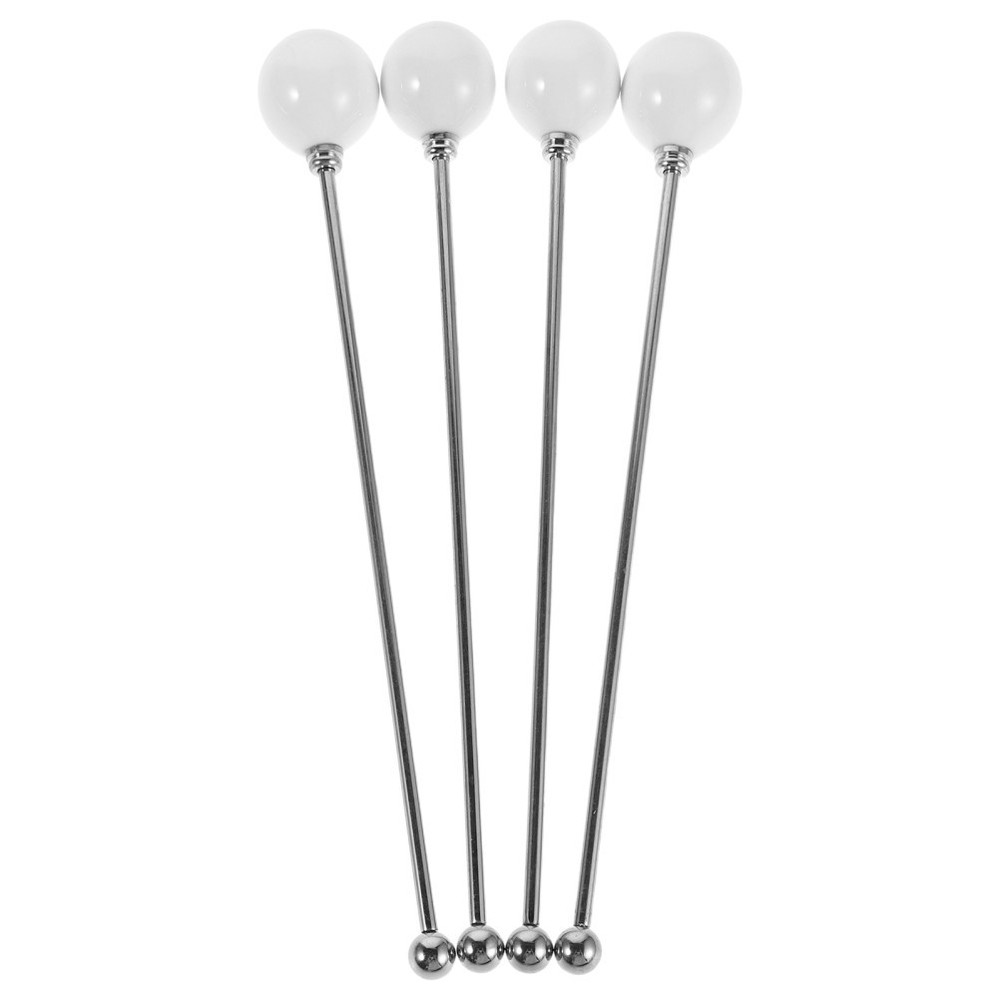 4 Pcs Stirring Rod Sticks for Cocktails Bartending Coffee Essentials
