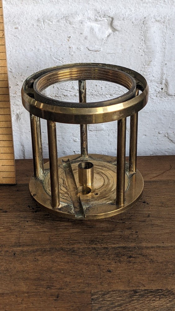 Protector Type 6 Miners Lamp Frame All Brass Construction Lightly Used 1982