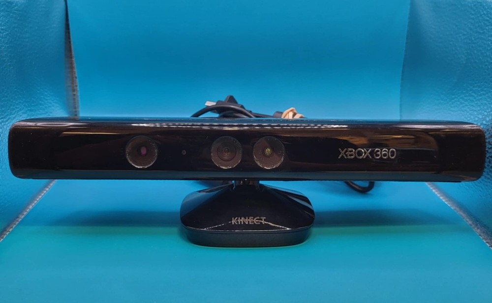 Microsoft Kinect Sensor Black 1414 XBOX 360 Bundle 3 Games - Tested & Working