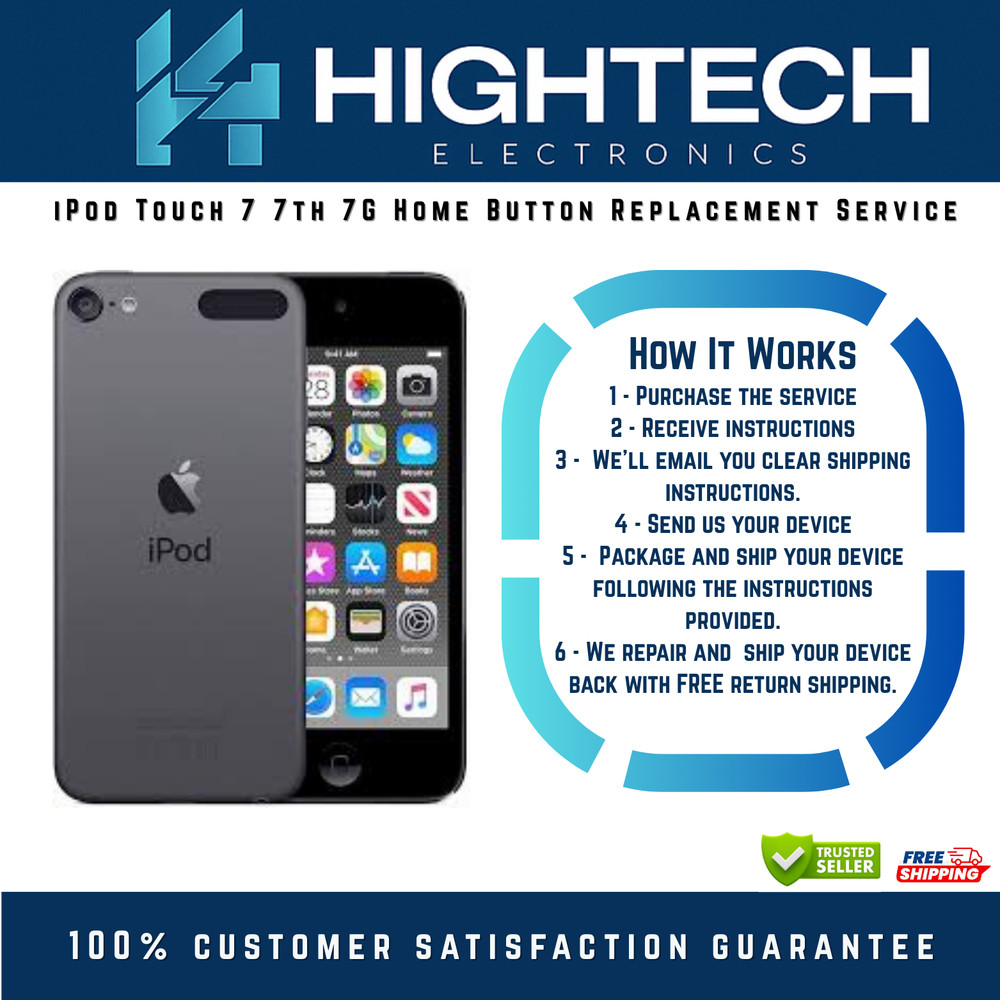 iPod Touch 7 7th 7G Home Button Replacement Service Repair