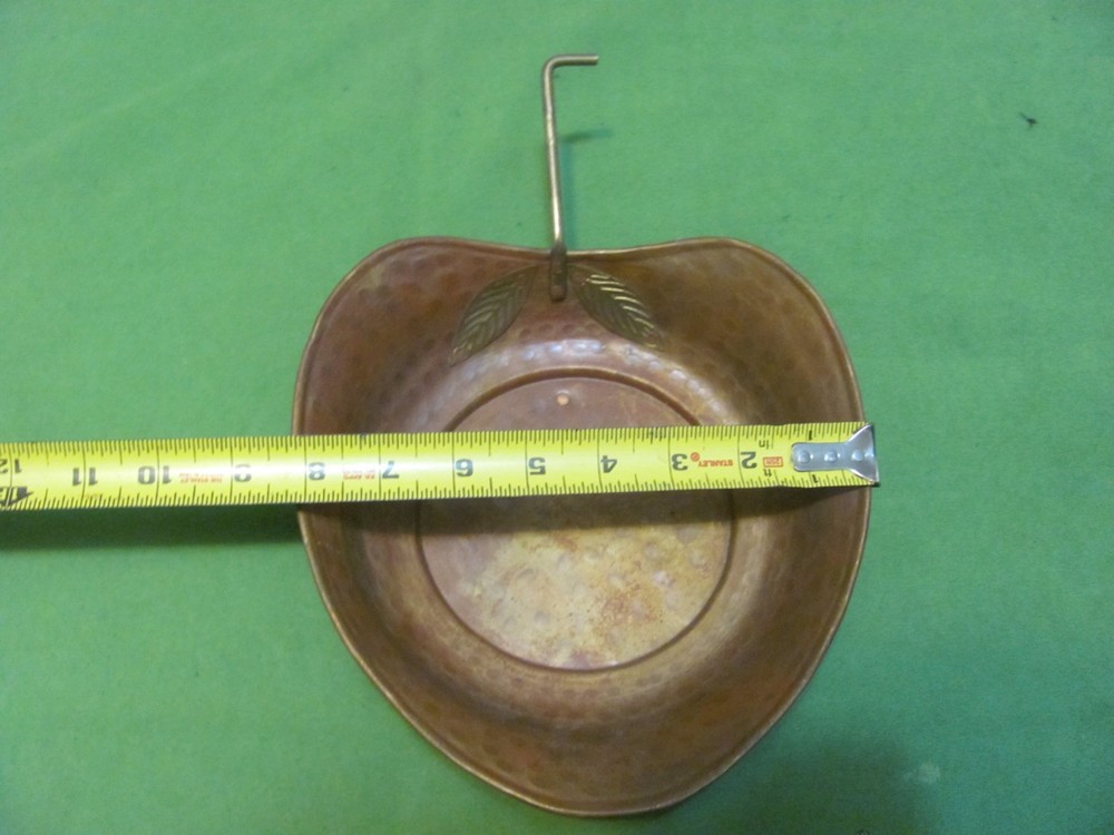 Vintage Leaf Shape Hand Forged Copper Bowl