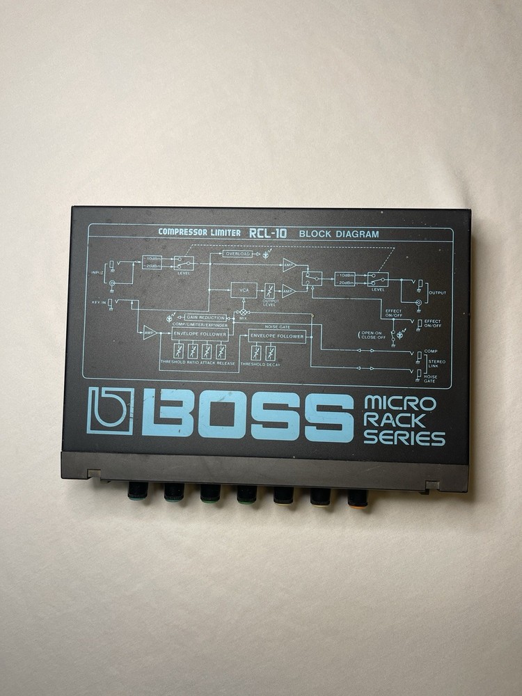 Boss RCL-10 Micro Rack Series Compressor Limiter Noise Gate Analog