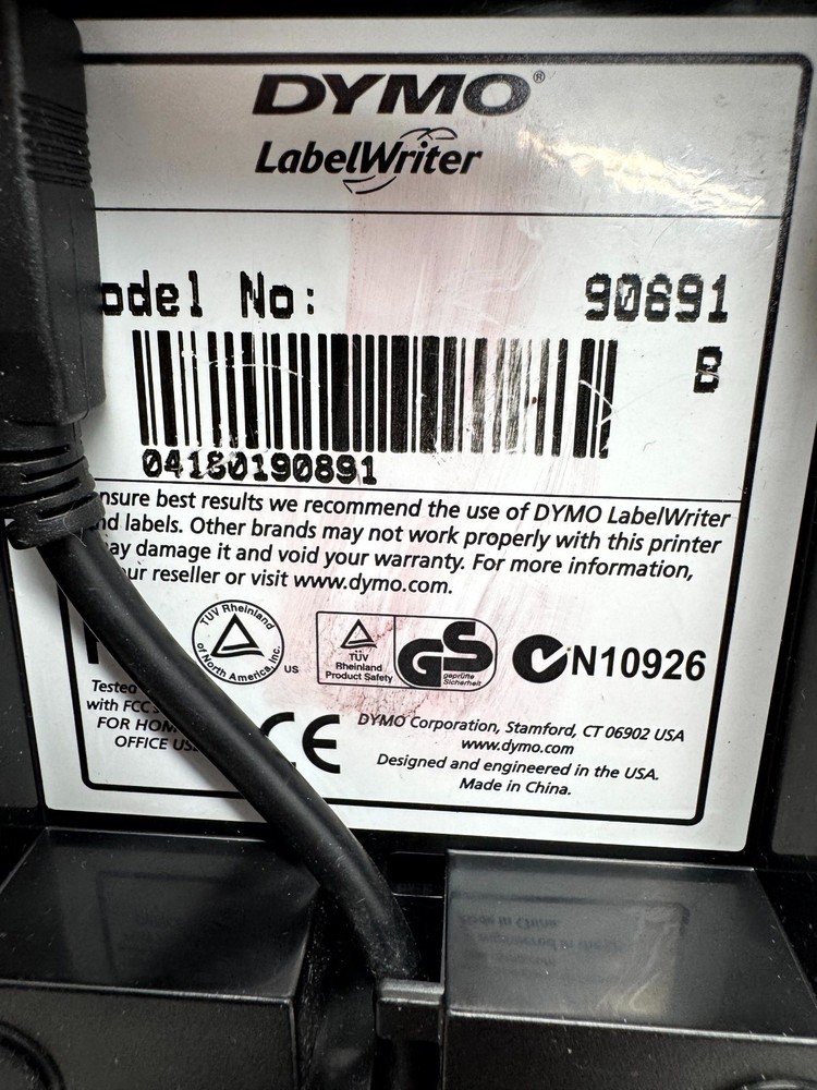 Dymo LabelWriter 330 90891 Direct Thermal Label Printer Silver Black USB 300DPI