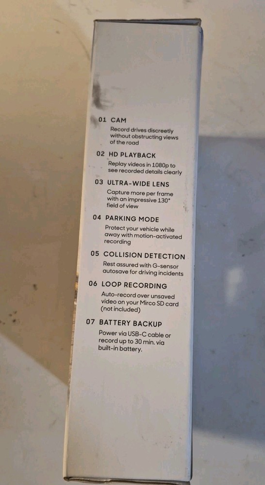 Sharper Image Dashboard Cam HD Driving Recorder