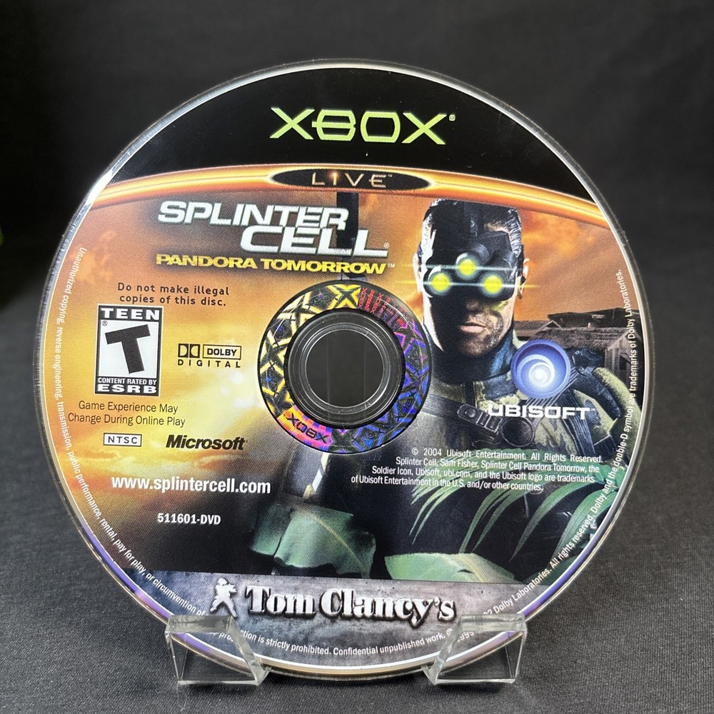 XBOX Bundle Tom Clancy's Splinter Cell Video Game & Official Strategy Book CIB