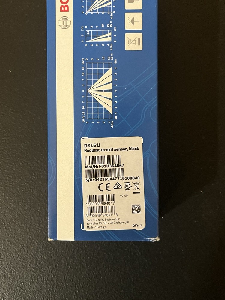 BOSCH DS151I Request To Exit Sensor, Black