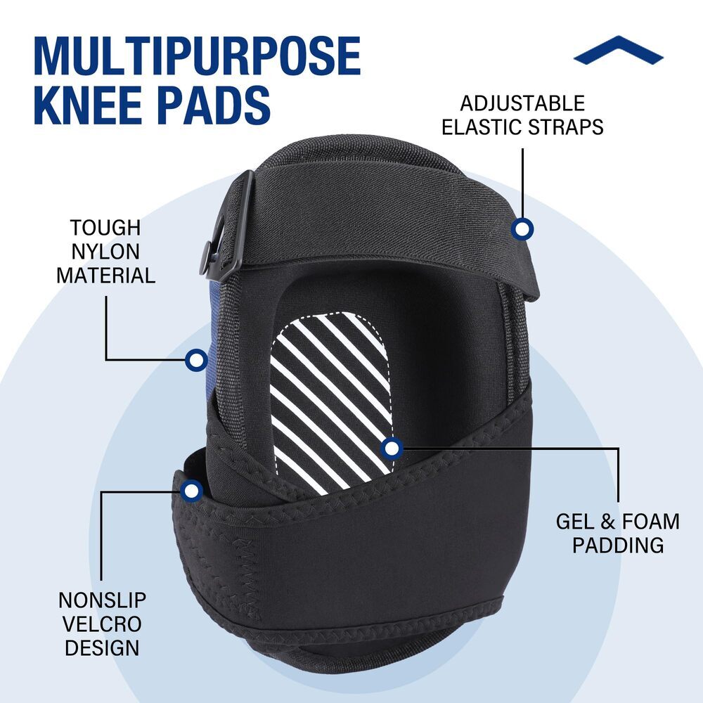 WORKPRO Knee Pads for Work Safety Construction Kneepads Gel Cushion Foam Padding