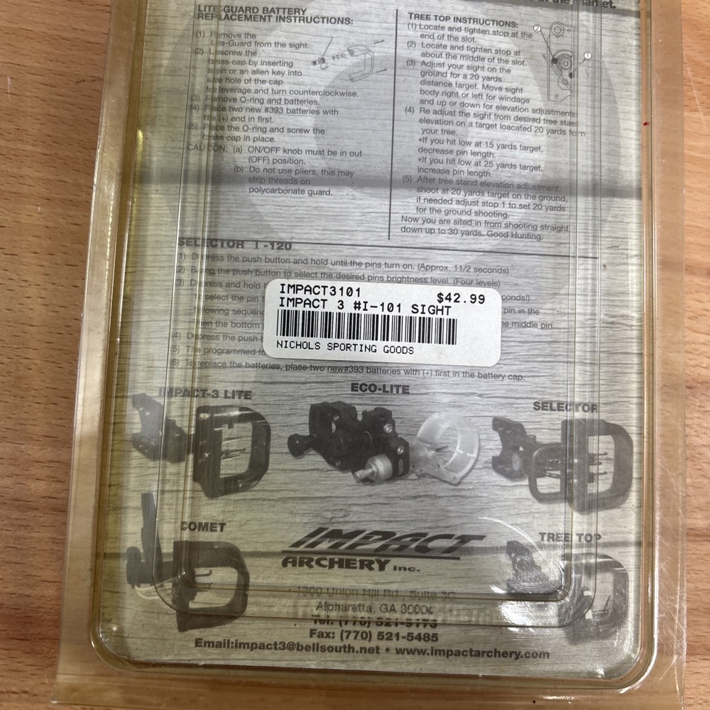 New Impact Archery Impact-3 Lite Bow Sight