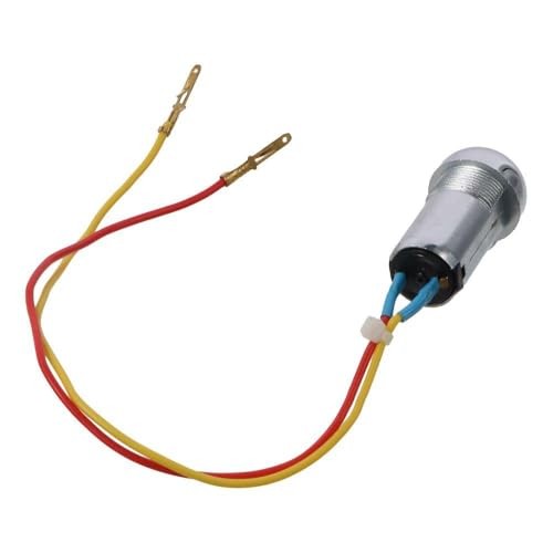2Pcs 2 Wires Ignition Switch Key Starter Switch with 4 Keys On-Off,Ignition