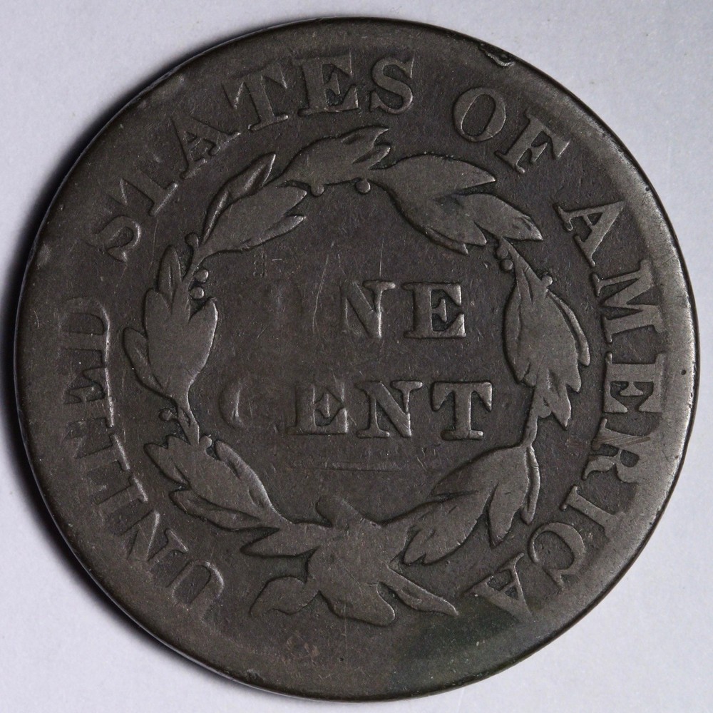1830 Coronet Head Large Cent FINE E101 AKNM