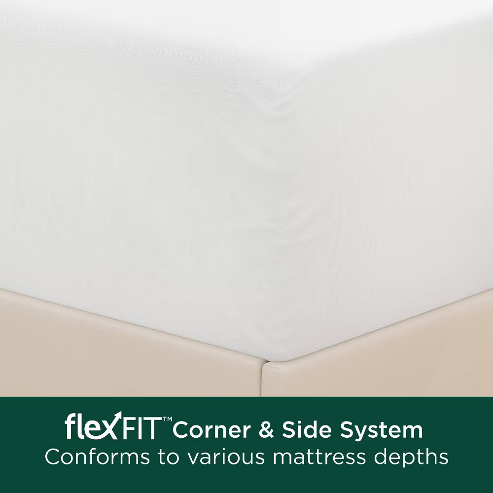 Queen Cotton Fresh Mattress Protector - AllerEase
