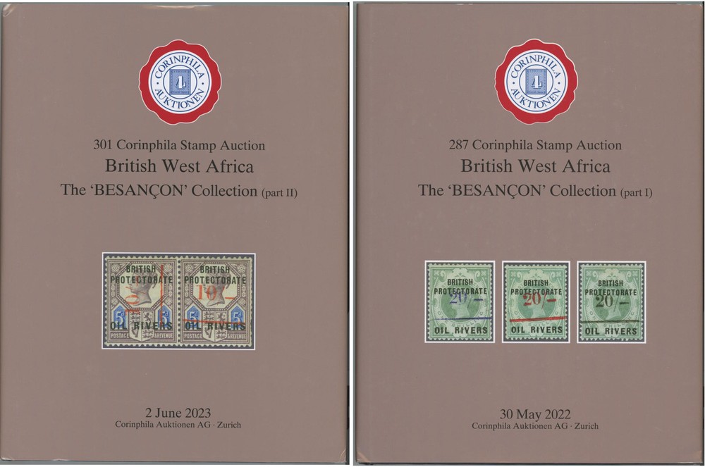 British West Africa Specialized Auction Catalogs Corinphila 2022-23