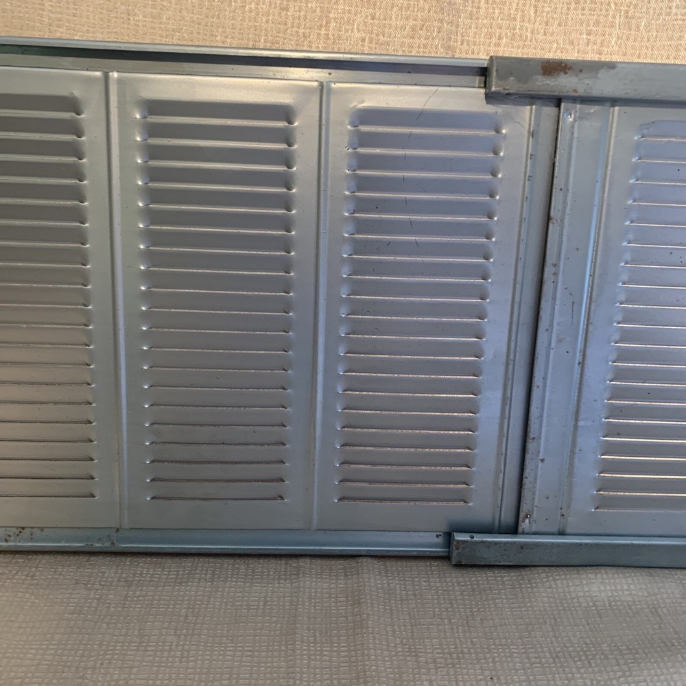 Vintage Sliding Metal Window Screen