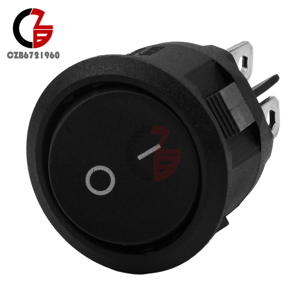 KCD1-206 2 Position Six Pin Round Rocker Switch Thumb Button power Switch