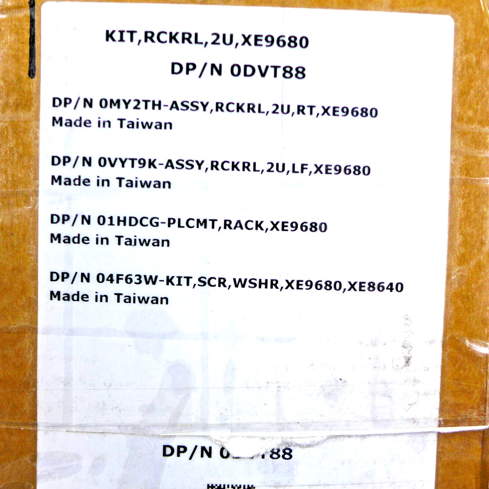 Genuine Dell XE9680 2U Rack Rail Kit DVT88