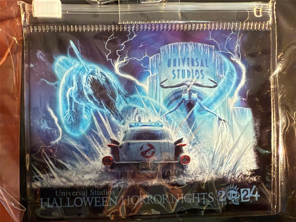 Universal Studios Ghostbusters HHN 2024 Lanyard Pouch ID Pass Holder Horror