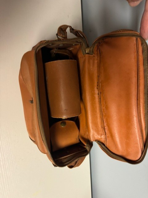Vintage Bell & Howell Brown Leather Camera Case