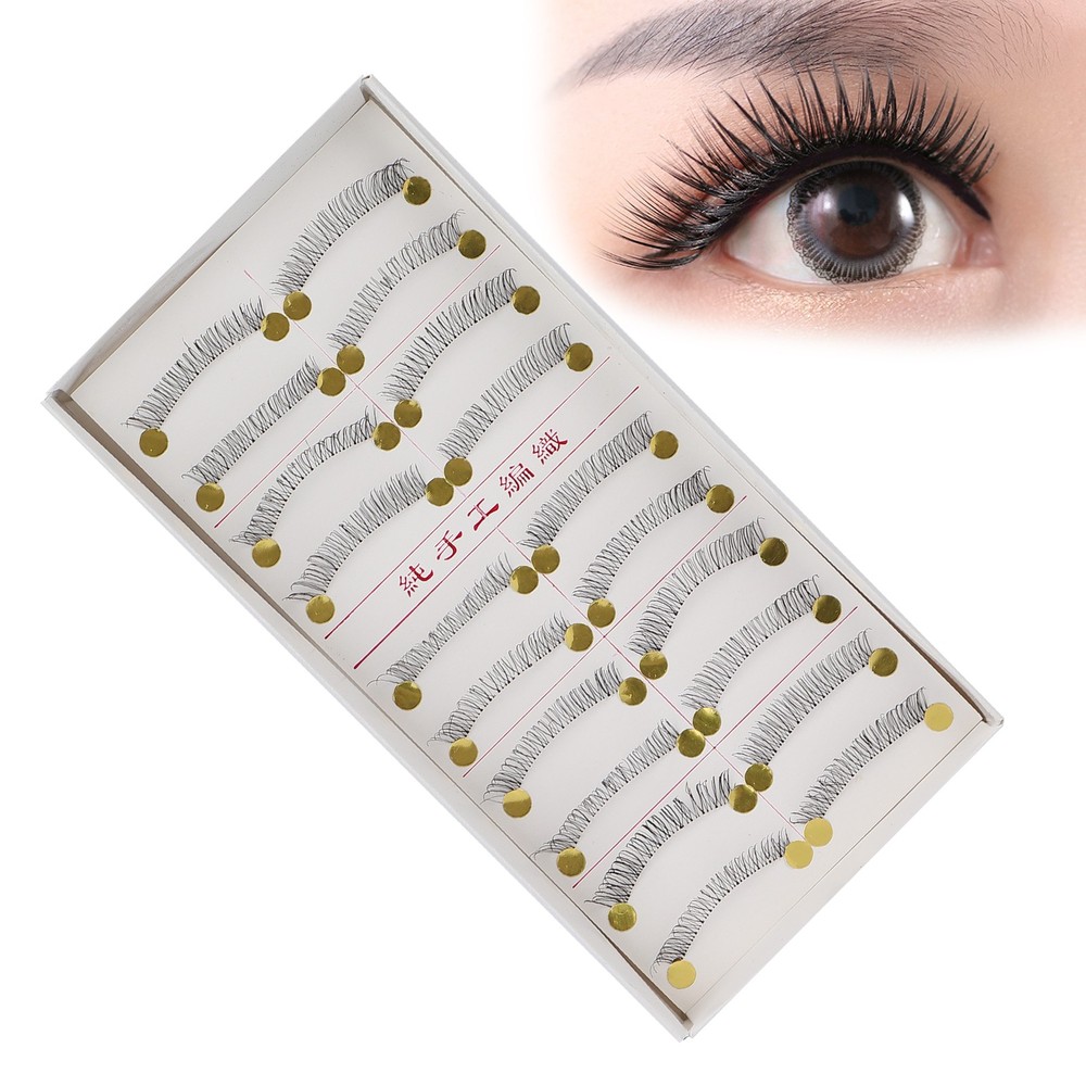 10 Pairs Thick False Eyelashes Natural Look For Makeup