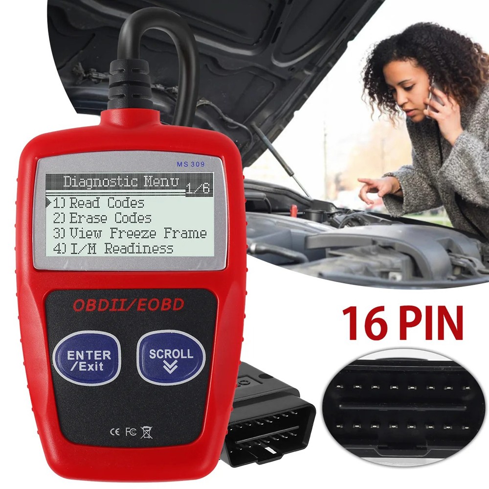 OBD Code Reader Automotive Car Check Engine Fault Diagnostic Tools OBD2 Scanner