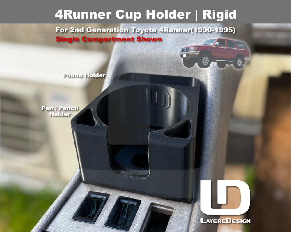 Cup Holder | Toyota 4Runner(1990-1995) Single Compartment Console
