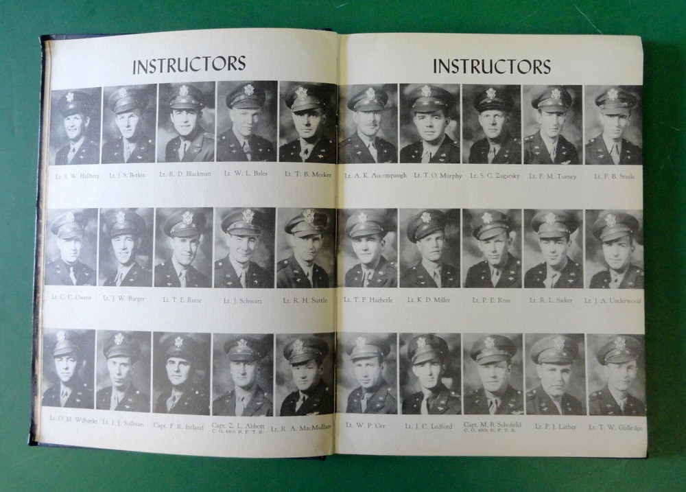 GOODFELLOW ARMY AIR FIELD CLASS BOOK 43-F ADVANCED