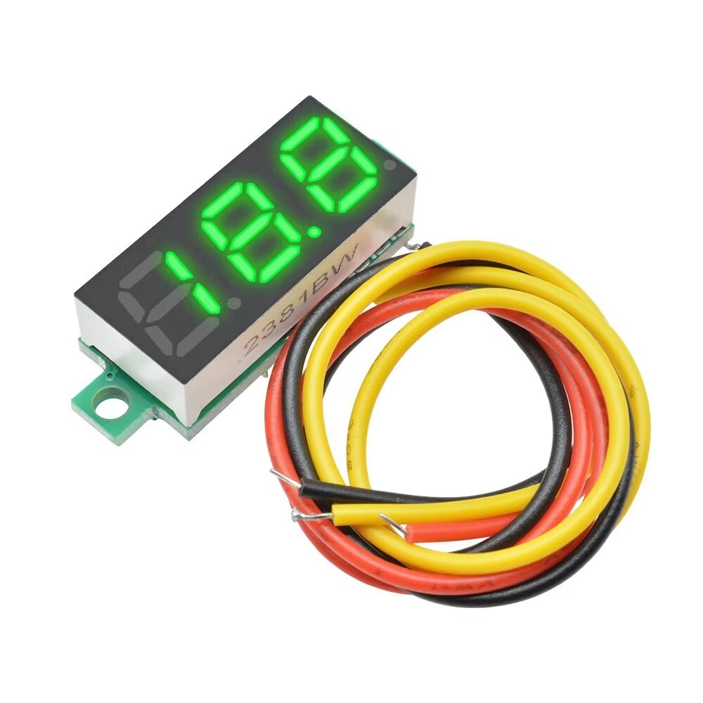 10PCS 0.28" Mini DC 0-100V Voltage Tester Gauge Meter Digital LED Voltmeter