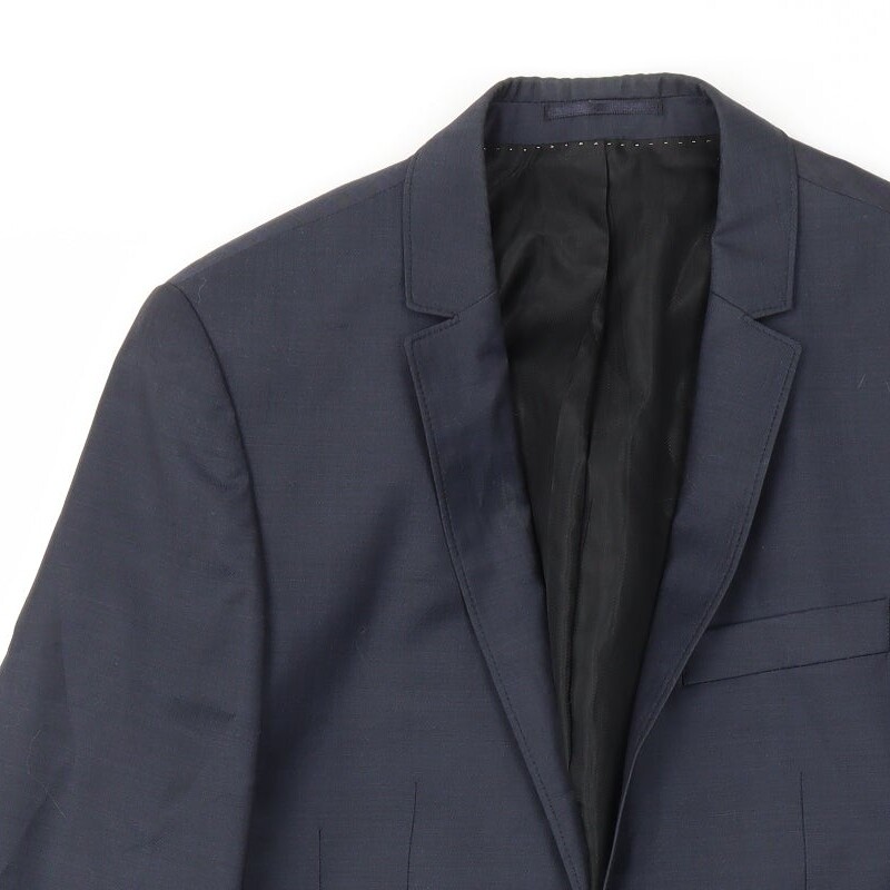 River Island Mens Blue Polyester Blend Blazer Size 40