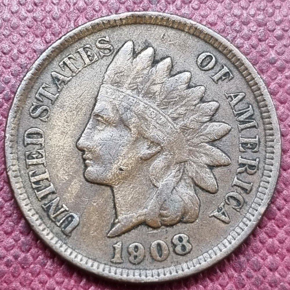 1908 Indian Head Cent 1c Better Grade XF #78683