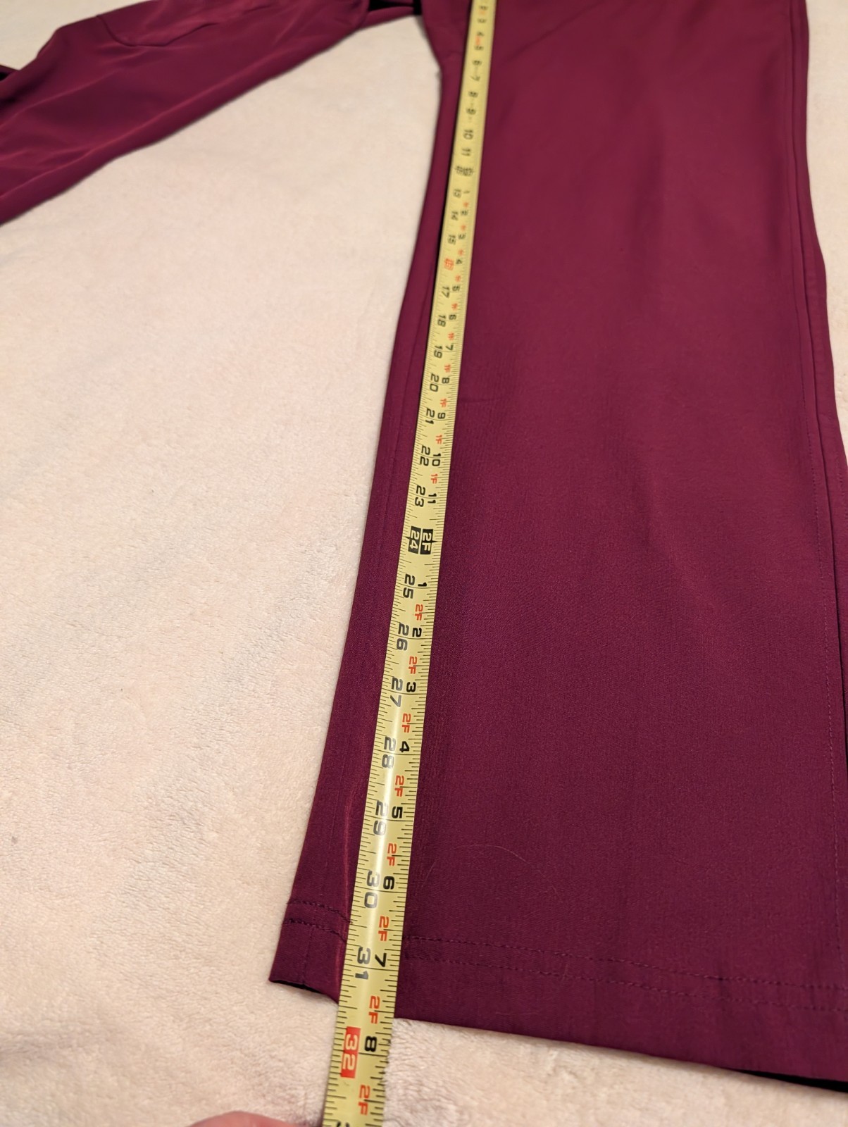 Skechers/Barco Scrubs Burgundy Men’s Set Top & Bottom Solid Pattern Size Small