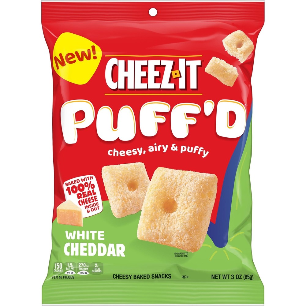 Puff'd White Cheddar 3oz 6ct
