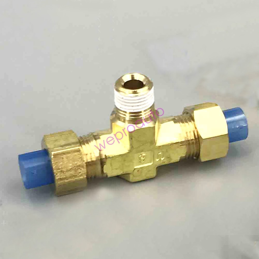 15PCS SMC KFT04-00 Embedded Connector Brass Joint T-type Tee New ✦KD