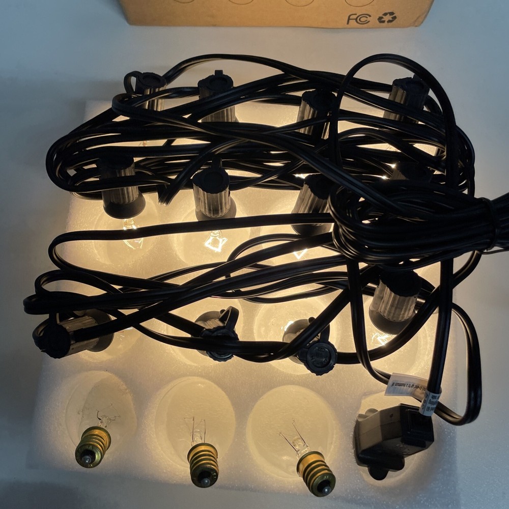 Simcasa String Lights G40 25 Foot 1 Pack OPEN (Distressed box) Warm light 12 soc