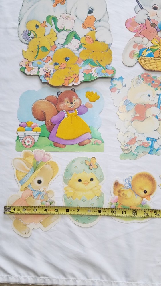 Lot Of Easter Die Cuts Some Flocked