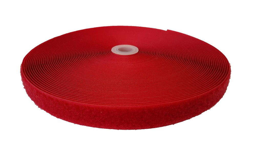 25mm - 1" Red - Loop ( Military / Defense Standard / Fluffy