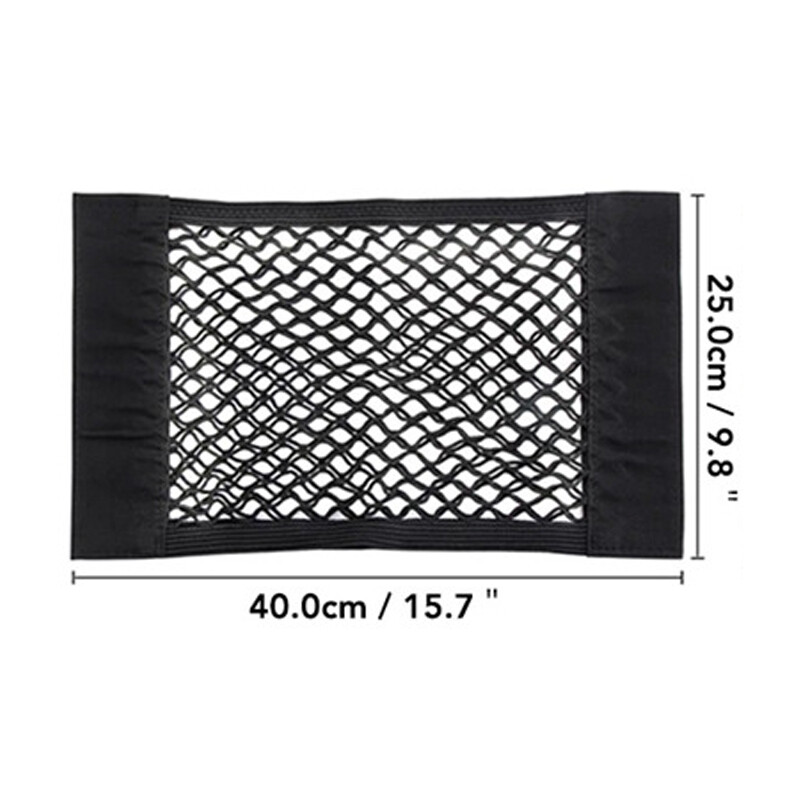 2X Car Boot Cargo Nets Storage Organiser Rear Seat Cargo Mesh Bag Elastic